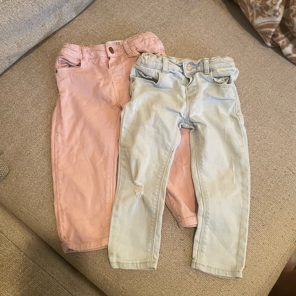 EUC zara jean lot baby girl